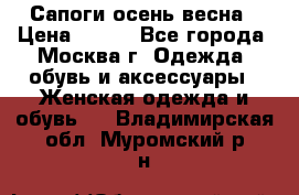 Сапоги осень-весна › Цена ­ 900 - Все города, Москва г. Одежда, обувь и аксессуары » Женская одежда и обувь   . Владимирская обл.,Муромский р-н